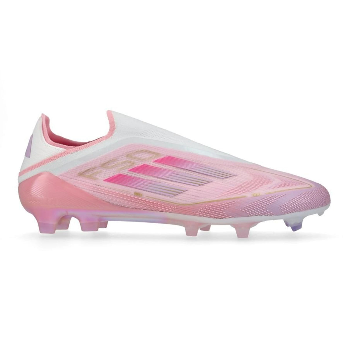 Adidas F50 Elite Laceless FG Lamine Yamal 304 - Clear Pink/Purple Glow/Lite Pink LIMITED EDITION