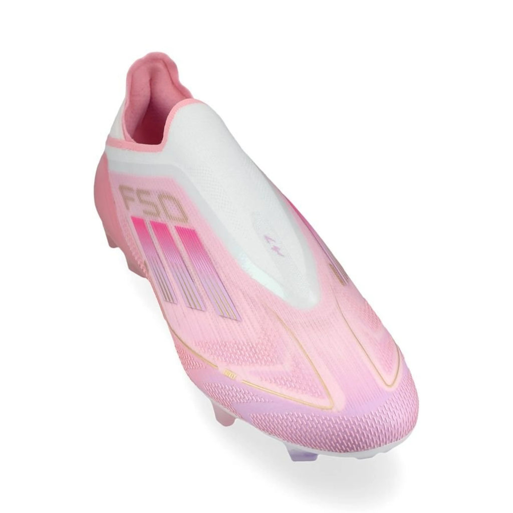 Adidas F50 Elite Laceless FG Lamine Yamal 304 - Clear Pink/Purple Glow/Lite Pink LIMITED EDITION